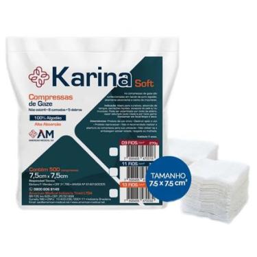 Imagem de Compressa de Gaze America Karina 13 Fios 500 Unidades MARCAS DIVERSAS