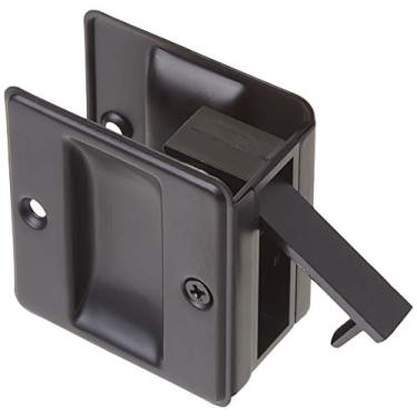 Imagem de idh by St. Simons 25410-019 Puxador de porta de passagem de latão sólido de qualidade premium, preto fosco