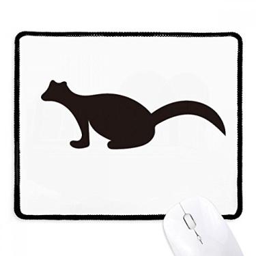Imagem de Mousepad Black Polecat Animal Portrayal Tapete de borracha para jogos