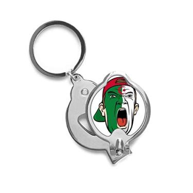 Imagem de Tesoura de cortar unhas Algeria para maquiagem facial de aço inoxidável