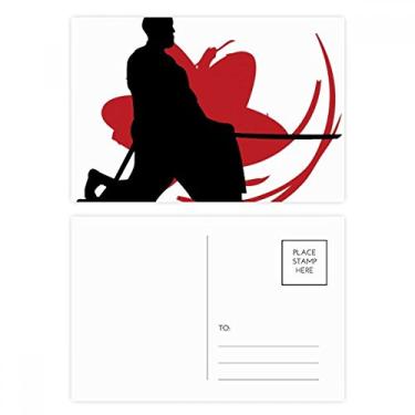 Imagem de Japan Asia Samurai Katana Sakura Hew conjunto de cartão postal aniversário correspondência cartão de agradecimento