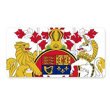 Imagem de DIYthinker Emblema nacional do Canadá Placa de licença Decoração de aço inoxidável Automobile Tag