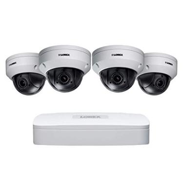 Imagem de sistema de segurança Lorex 4 Channel NVR, dois 2K e dois 1080p 3x Zoom Dome Cameras