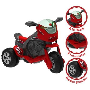 Moto Eletrica Infantil Bandeirante Super Thunder 12V Pink - Maçã Verde Baby