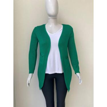 Imagem de Blusa De Tricot Feminina Verde - Super Malhas Confecções