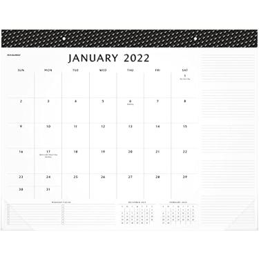 Imagem de Calendário de mesa 2022 da AT-A-GLANCE, bloco de mesa mensal, 54 x 43 cm, padrão, elevação (SK752400)