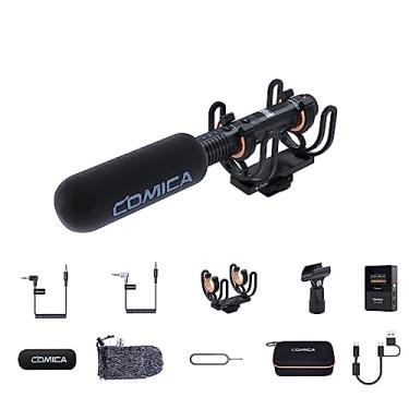 Imagem de comica CVM-VM30 Microfone Shotgun comica VM30, com modos sem fio, saída digital/analógica, 75/150 Hz, microfone de vídeo universal supercardióide para cineastas, vloggers - mic para câmera, smartphone