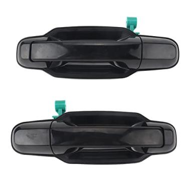 Imagem de Acessórios de carro maçaneta compatível com Kia exterior exterior maçaneta da porta dianteira traseira esquerda e direita conjunto preto
