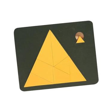Imagem de Kokiya Conjunto de quebra-cabeças de formas tangram, blocos de formas geométricas, placa de quebra-cabeças de forma geométrica de madeira para meninos e, Estilo d