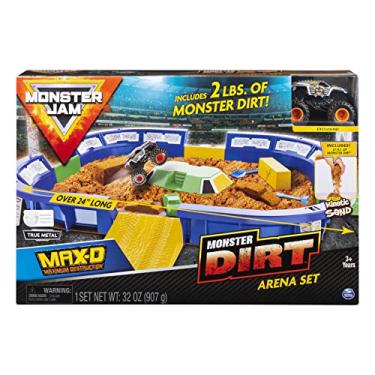 Imagem de Monster Jam, Monster Dirt Arena 24" Playset with 2lbs of Monster Dirt & Exclusive 1: 64 Scale Die-Cast Truck