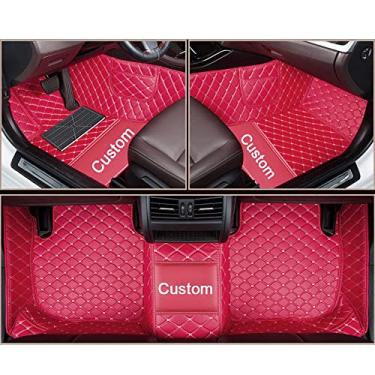 Imagem de Tapetes de carro personalizados para SBL WRX, totalmente envolvidos, à prova d'água, antiderrapante, proteção contra todos os climas, material de couro, tapete de carro, forro de carpete vermelho