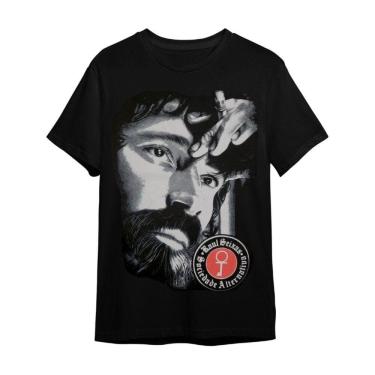 Imagem de Camiseta Raul Seixas Preta Unissex Plus Size