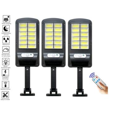 Imagem de Refletor solar X3 Solar Focus LED de 400 W com sensor PIR