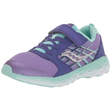 Imagem de Saucony Wind Alternative Closure 2.0 Running Shoe, Purple/Turq, 6.5 US Unisex Big Kid