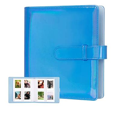 Imagem de Álbum de fotos com 256 bolsos para câmera instantânea Fujifilm Instax Mini 11 90 70 9 8+ 8 LiPlay, Polaroid Snap Touch PIC-300 Z2300, câmera instantânea Kodak Smile Printomatic (azul mágico)