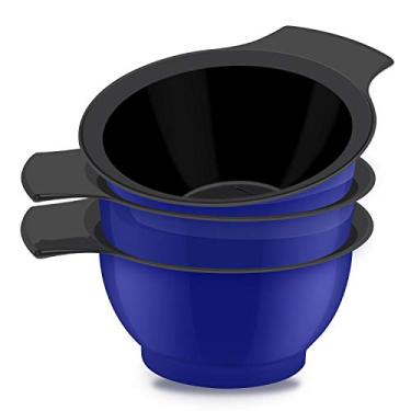 Imagem de Segbeauty Tigelas de mistura de coloração de cabelo, 3 tigelas para colorir, tigelas de tinta de plástico, kit de tinta de cabelo para mistura de cor de cabelo para barbeiro, cabeleireiro e uso