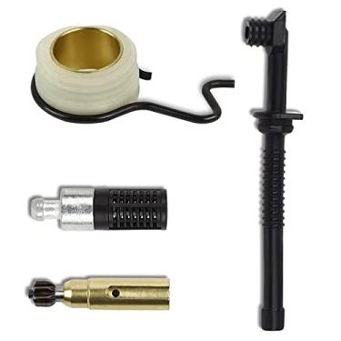 Imagem de FLYPIG Linha de filtro de mangueira de óleo de motosserra para STIHL MS180 MS170 018 017 Peças sobressalentes para motosserra bomba de óleo + filtro de óleo + tubo de mangueira de linha de óleo + mola