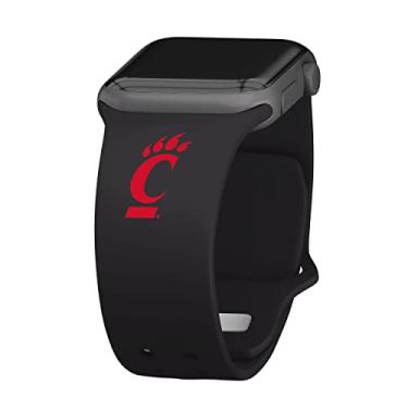 Imagem de AFFINITY BANDS Pulseira esportiva de silicone Cincinnati Bearcats compatível com Apple Watch (38 mm/40 mm – preta)