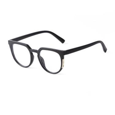 Imagem de JRLLFD Óculos de sol vintage azul feminino, lente amarela, decoração, rebites, armação redonda, masculino, óculos uv400, c6, tamanho único