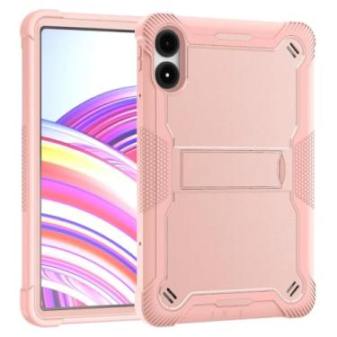 Imagem de Capa para tablet Xiaomi Redmi Pad Pro 12,1 polegadas 2024 Poco PAD 12,1 polegadas, estilo empresarial, com suporte rígido para PC (ouro rosa, para Redmi Pad Pro 12.1)