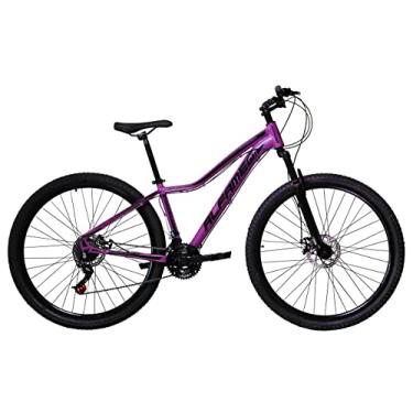 Imagem de Bicicleta Aro 29 Alfameq Pandora Feminina Alumínio 21v Freio a Disco Hidráulico Garfo Suspensão (Lilás, 15)