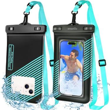 Imagem de smartlle Bolsa flutuante à prova d'água, capa protetora de água para celular IPX8 flutuante 1 peça com cordão de pescoço ajustável, para iPhone 15 14 13 Pro Max 12 11, para Galaxy S24 S23 Ultra 7