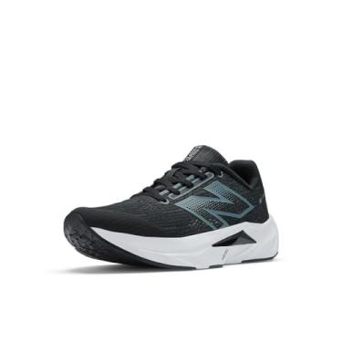 Imagem de New Balance Tênis de corrida unissex infantil FuelCell Propel V5 com cadarço, Preto/aço, 3.5 Big Kid