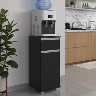 Imagem de Armário para Bebedouro Multiuso com Gaveta e Porta Cozinha (Preto)