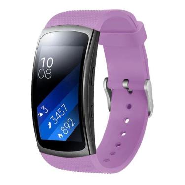 Imagem de Pulseiras Silicone Para Galaxy Gear Fit 2 R360 E Pro R365 - Lilás - 12