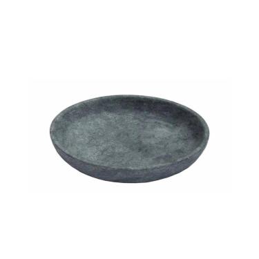 Imagem de Kit 2 Pratos Fundo Para Massa em Pedra Sabão Borda Alta 28cm