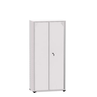 Imagem de Armário de Aço Montável Econômico Ap408sl Pandin 1,63 m Cinza e Branco