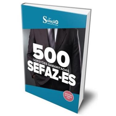 Imagem de Caderno de Questões SEFAZ-ES - 500 Questões Gabaritadas - Editora Solu