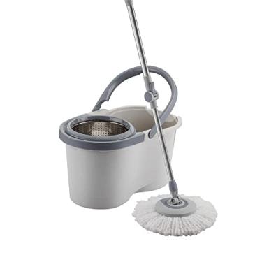 Imagem de MOP Giratório Inox Menalux com Refil Extra de Microfibra