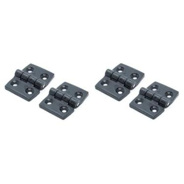 Imagem de Dobradiça 4 Furos Nylon 35x44mm Barco Lancha Náutica Kit4 Pt - Noster 