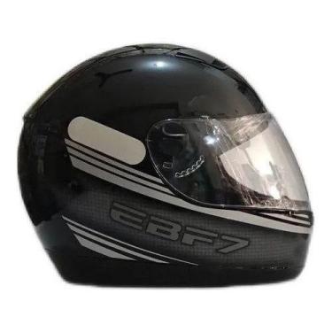 Imagem de Capacete Moto Ebf 7 Carbon Gt Preto Solid Várias Cores + Nf, 58, Cinza