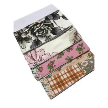 Imagem de Kit Com 12 Pano De Prato Estampado Sortidos 100% Algodão - LOVE BABY E
