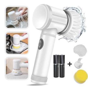 Imagem de Escova Elétrica Giratória De Limpeza Polidora 3 Em 1 - Art House