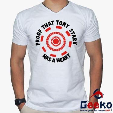 Imagem de Camiseta Homem de Ferro Proof That Tony Stark Has A Heart Iron Man Gee