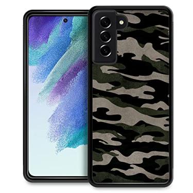Imagem de TnXee Capa compatível com Samsung Galaxy S23 FE, capa protetora antiderrapante à prova de choque com padrão de camuflagem para meninos/meninas, borracha de silicone macio + capa traseira rígida