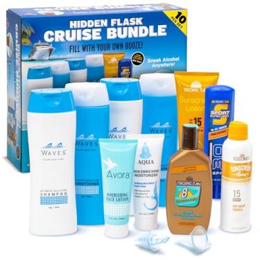 Imagem de GoPong Pacote de cruzeiro Hidden Flask - Inclui 10 frascos discretos para bebidas alcoólicas