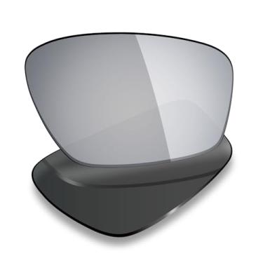 Imagem de Mryok Lentes de reposição polarizadas para Oakley Crosslink Zero Asian Fit OX8080 58 mm - Titânio prateado