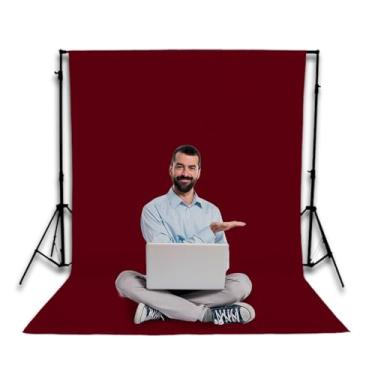 Imagem de MONT MALHAS, Tecido Fundo Infinito Fotográfico Chroma Key 1,90 X 2,00 Mts Cor:Vinho