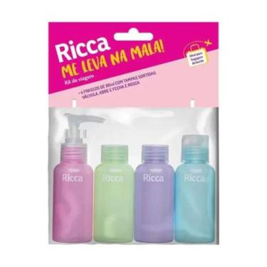 Imagem de Conjunto Com 4 Frascos de Viagem Ricca Me Leva Na Mala Cód. 3288 - BEL