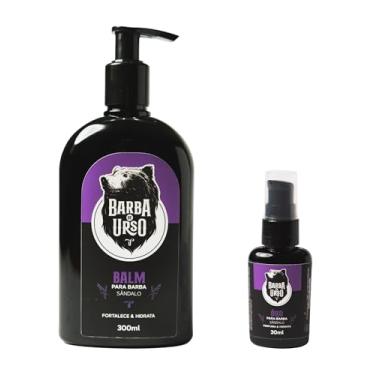 Imagem de Kit Balm Grande E Óleo Para Barba De Sândalo Barba De Urso