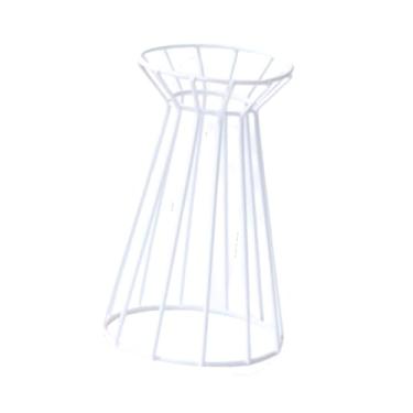 Imagem de IEUDNS Suporte para exibição de flores de casamento Suporte para plantas aéreas Suporte para arranjos de flores decorativos para cerimônias de festa, Branco