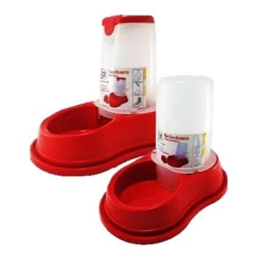 Imagem de kit bebedouro e comedouro automatico burdog 1600 ml