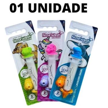 Imagem de Higienizador Seringa Lavagem Nasal Bico Bichinho Infantil Nosewash