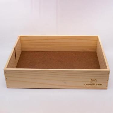 Imagem de Caixa Box Bandeja Madeira Pinus cru caixote alto - Coisas da Flávia, 3