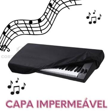 Imagem de CAPA PARA TECLADO PIANO 5/8 EM material sintético 61 TECLAS - CORTINAS