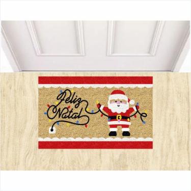 Imagem de Tapete Capacho Feliz Natal Pisca Pisca Decoração de Natal - ZAP TAPETE